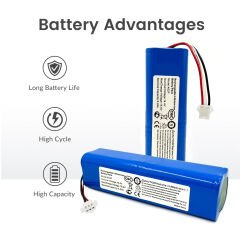 Viomi S9 / Ultenic T10 / lydsto r1 / Roidmi eve / Roidmi eve plus / Neabot nomo N2 / viomi v5 pro uyumlu 14.4V 6000 Mah Li-Ion