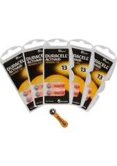 Duracell 13 Numara İşitme Cihazı Pili 10 Paket 60 Adet Kulaklık Pili 13 Numara Pil